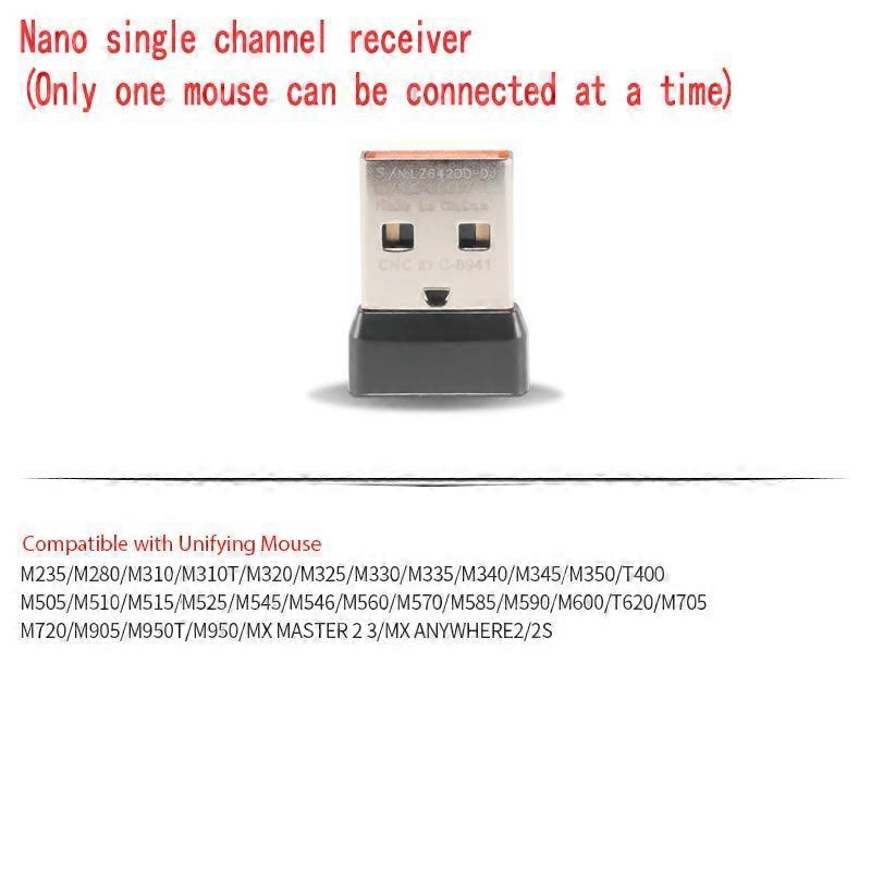 Wireless Dongle Receiver Unifying Usb Adapter For Logitech Pc Mouse Keyboard