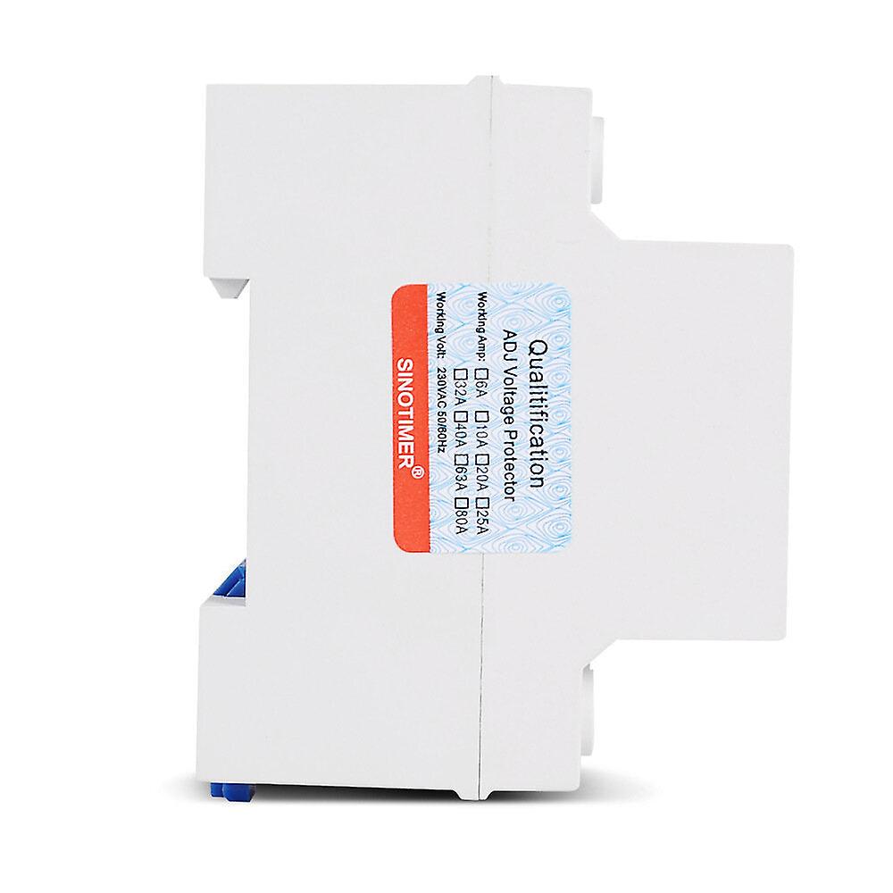 Industrial Three Phase Ac 380v 80a Adjustable Surge Voltage Protector Automatic Recovery Over Under Voltage Potective Device