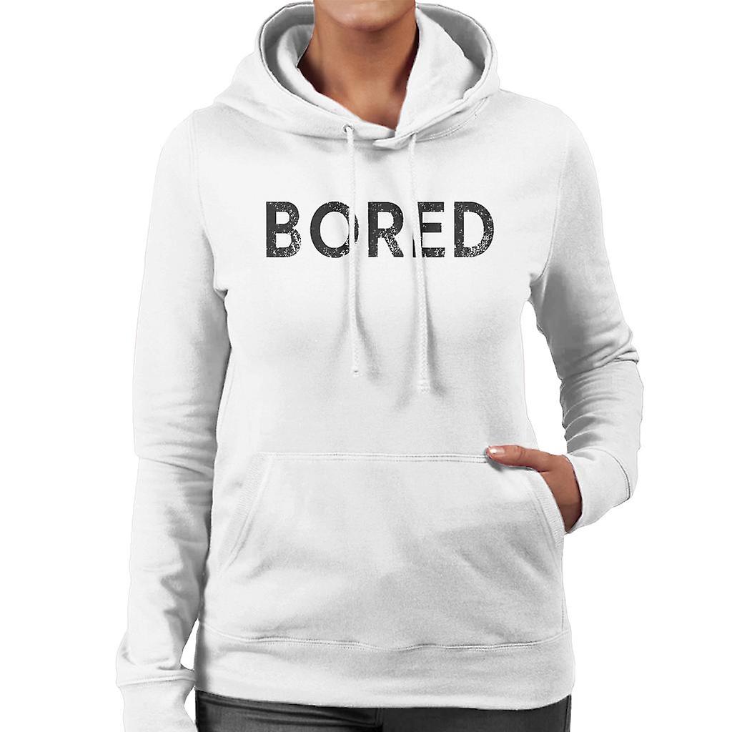 Bored Slogan Women's Hooded Sweatshirt