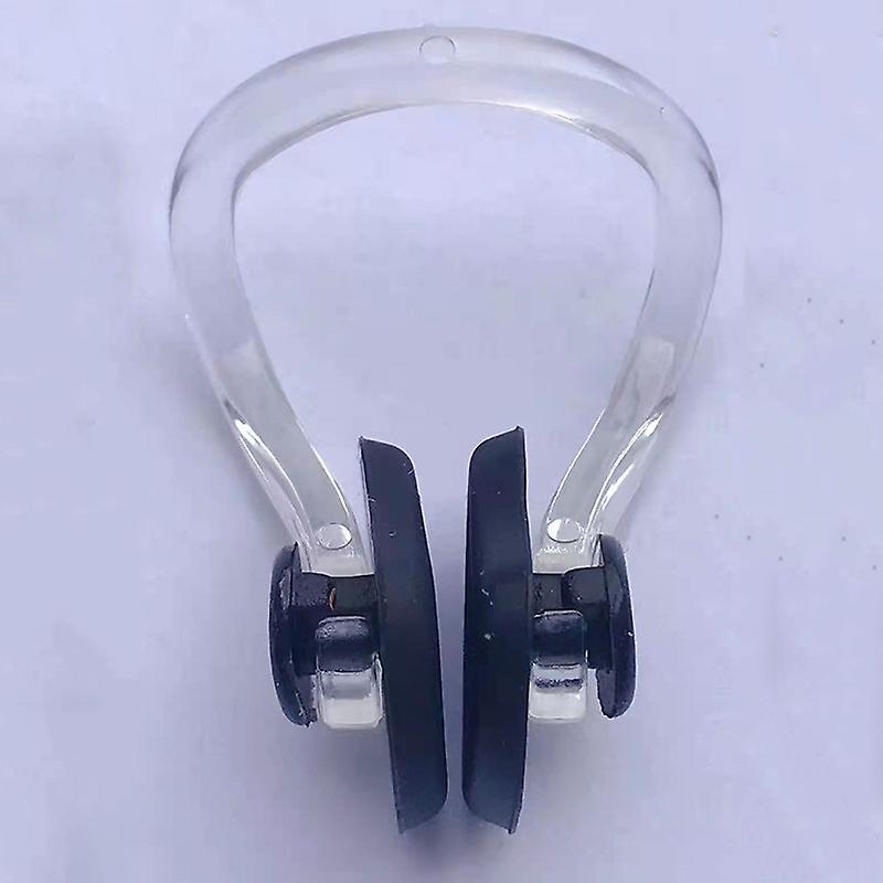 Nose Clips سباحة، 6 قطع سيليكون حماية للماء مع صندوق تخزين للبالغين، مبتدئينأزرقأسود