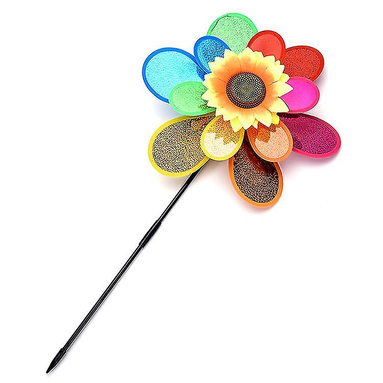 Garden Wind Turntable, Sunflower Windmill Lawn Decoration