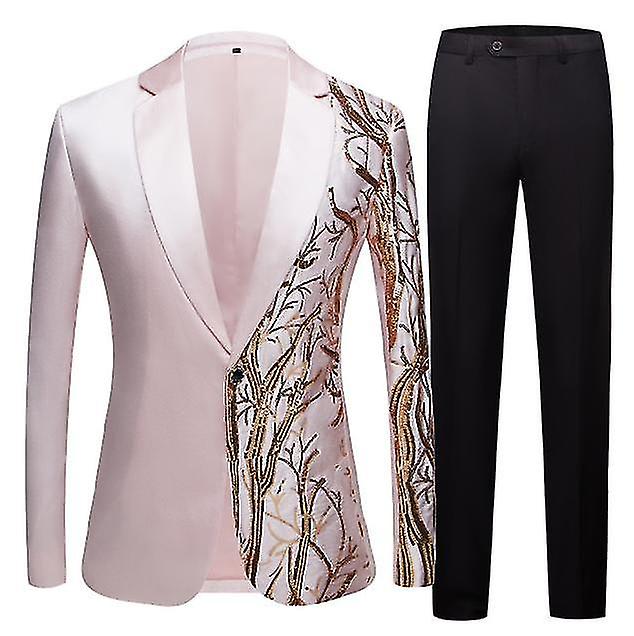 Men's Sequin Stage Costume Jacket + Pants