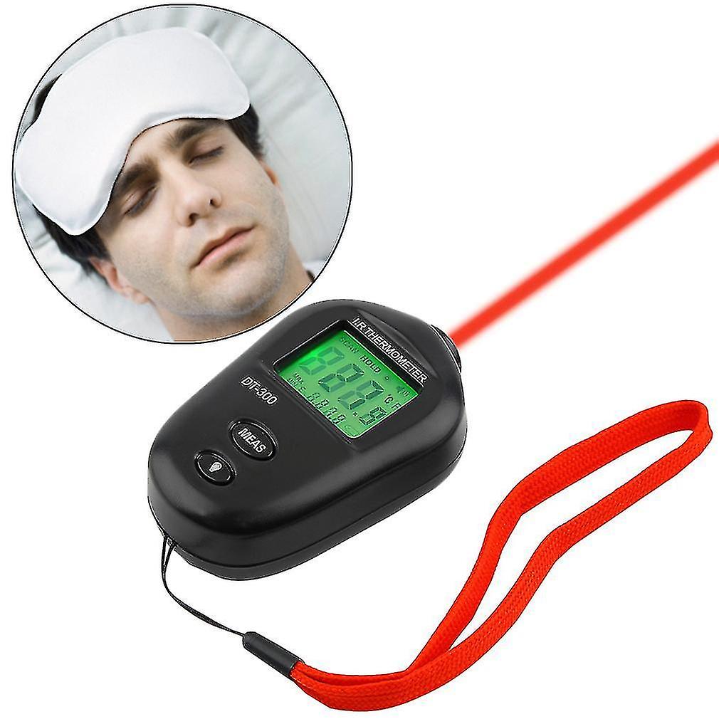 Mini Digital Non-contact Ir Infrared Lcd Thermometer Dt-300 Black Ud6