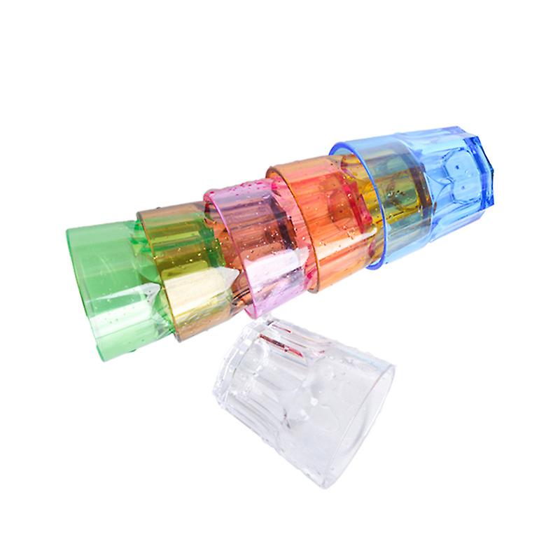 Acrylic Octagonal Cup Color Wine Glass