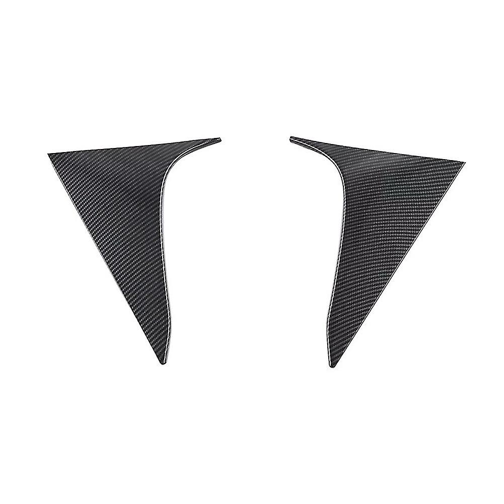 Car Carbon Fiber Rear Window Side Spoiler Canards Splitter For -v 2022 2023 Triangle Windshield Sti