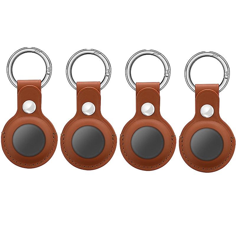 INF AirTag Case with Keychain PU Leather 4-pack