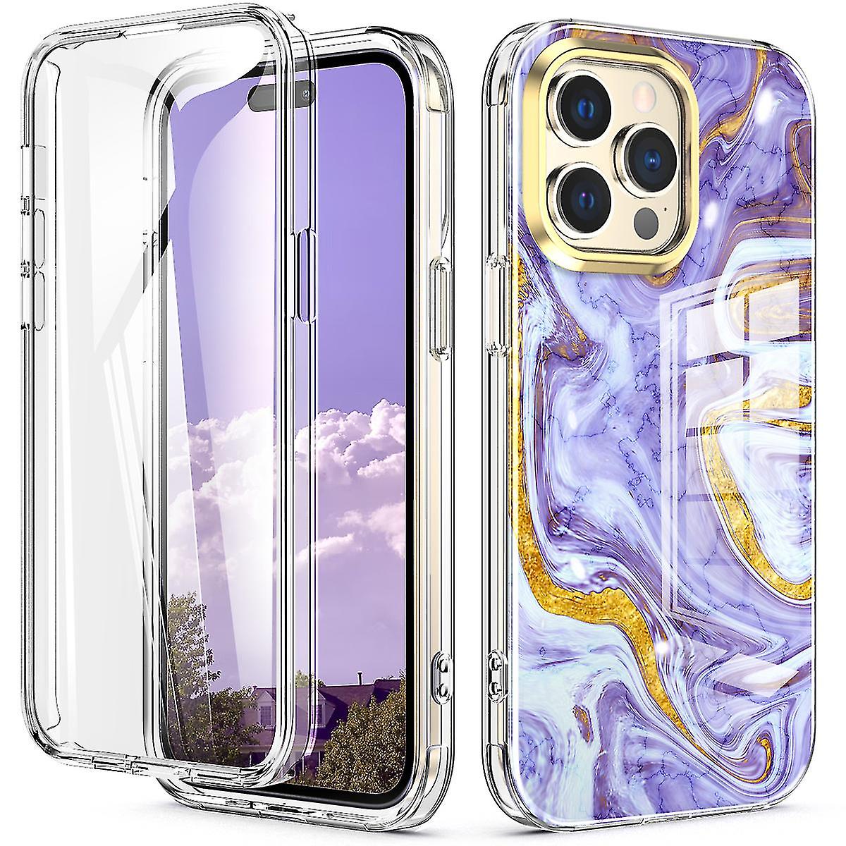 Magic Color Case For Iphone 14 Pro, Including Screen Protector, Support Wireless Charging, Fall Protection
