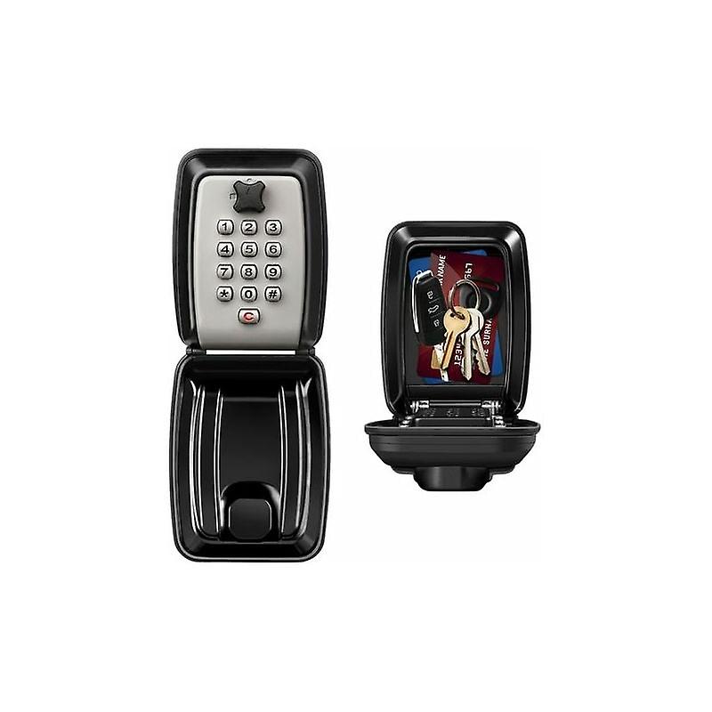 Outdoor Secure Key Box, Large Wall Mounted Key Box with 12 Digit Code Waterproof Rust Proof Secure Key Box, Heavy Duty Digital Key Box for Home Factor