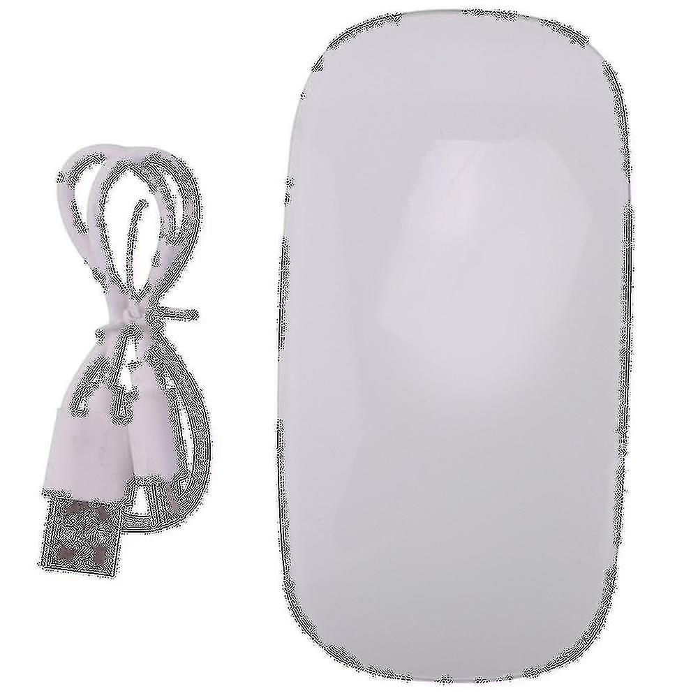 Bluetooth Wireless Magic Mouse Silent Rechargeable Computer Mouse Slim Ergonomic Pc Mice For (white
