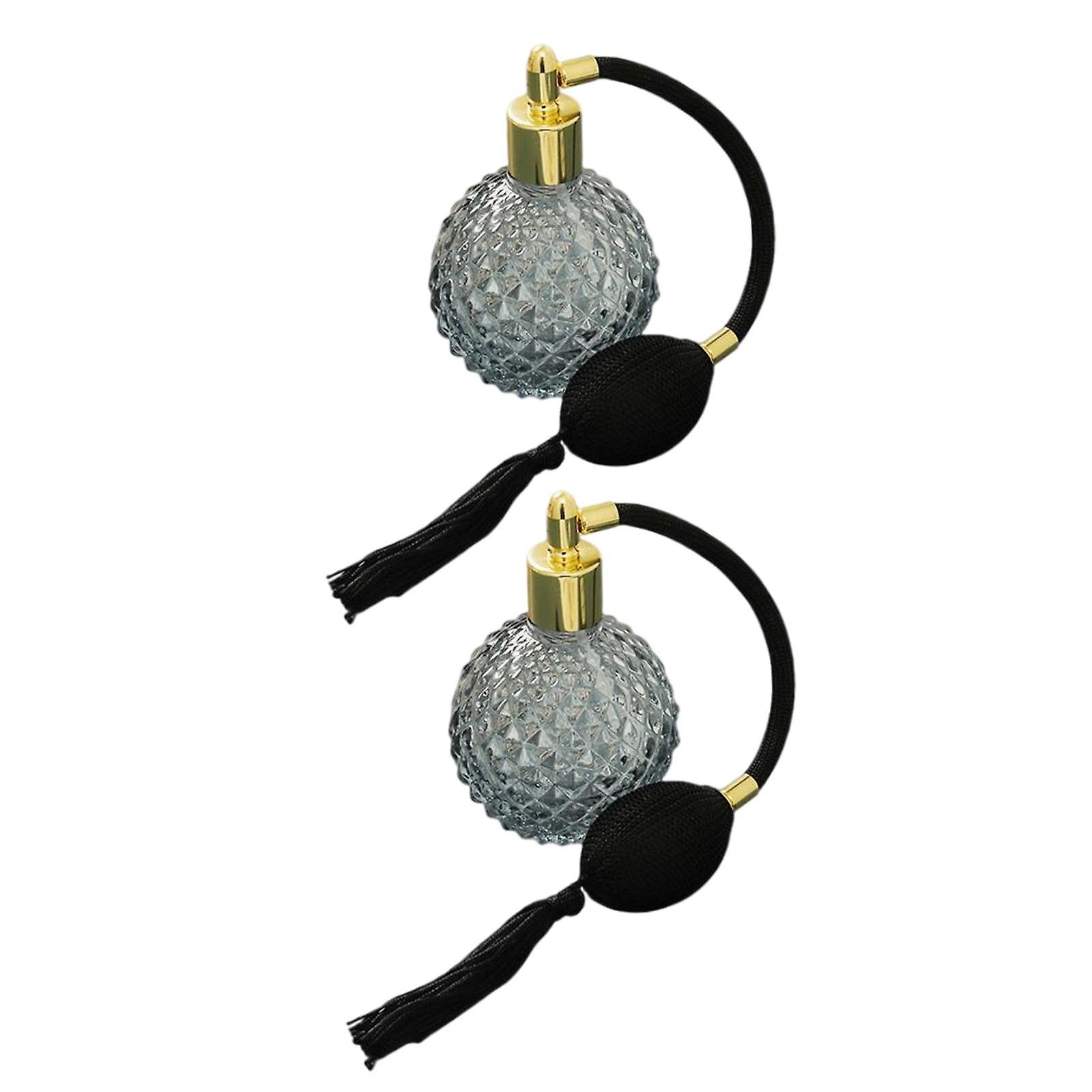 2x Vintage Perfume Bottle/ Long/ Spray Tassels Parfume Atomizer Refillable