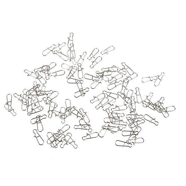 5x100pcs قفل الصيد المفاجئة هوك إغراء موصل يدور مقاطع حلقة صلبة - 9mm