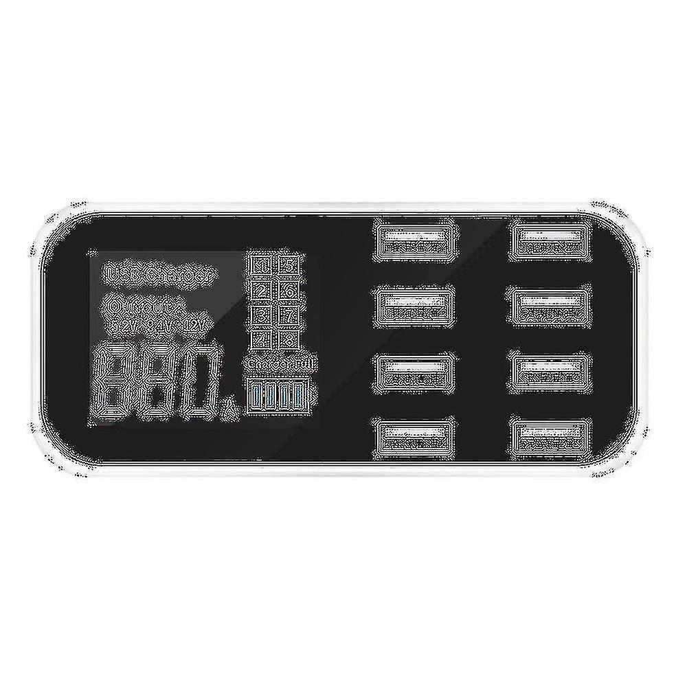 A9s Fast Car Charger 8 Port Multi USB LCD Display Telefoon oplader 12v batterijlader Usb Hub voor Pho