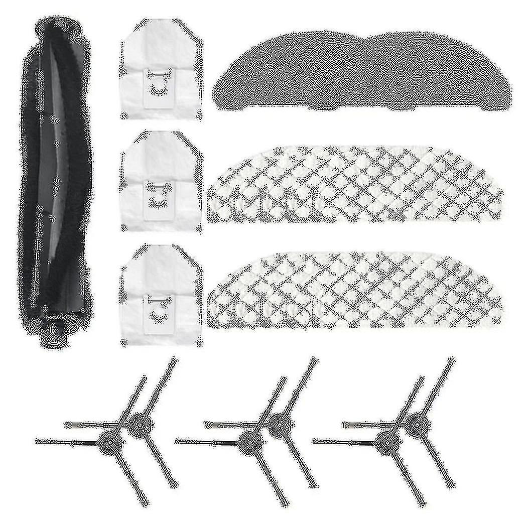 Main Brush Mops Cloths Dust Bag For Roidmi Eve Plus Robot Sweeper