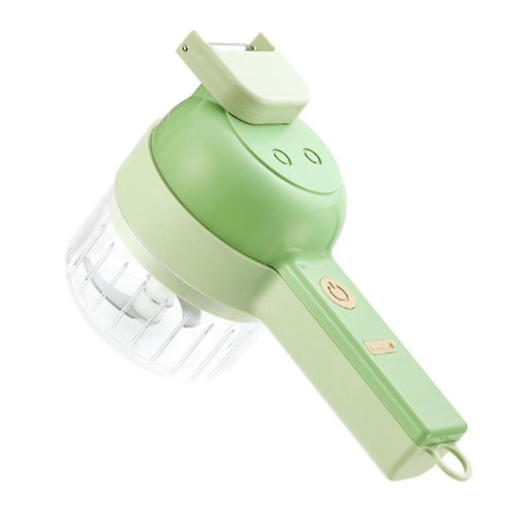 4 In 1 Handheld Electric Vegetable Cutter Set Crusher Ginger Masher