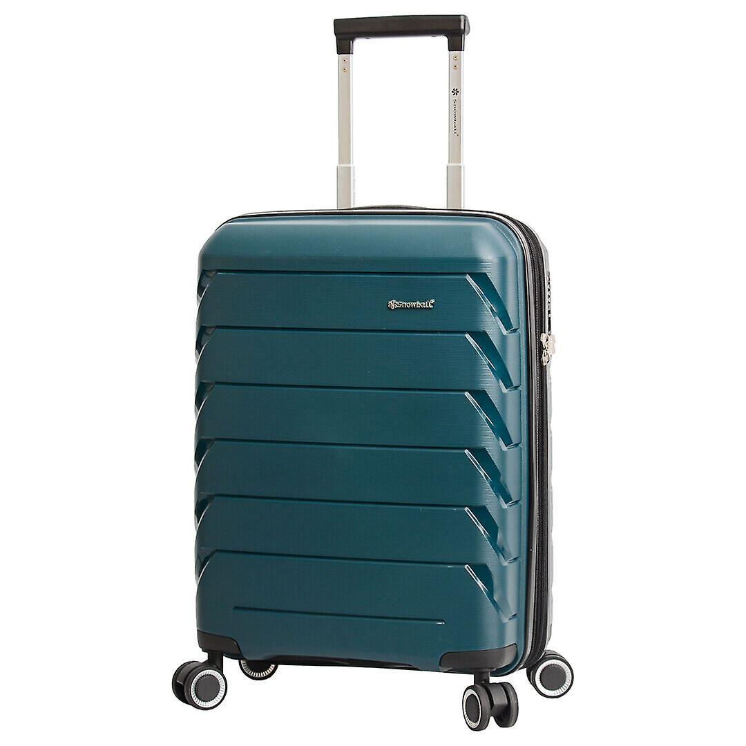 Green 8 Wheel Hard Shell Strong Cabin Suitcase Set Luggage