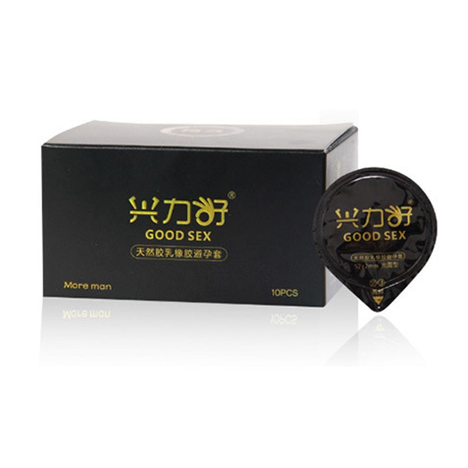 10pcs Natural Skin Feeling Condoms Super Lubricated Latex Real Feel Condoms For Sex Life Adult Sexy Accessory