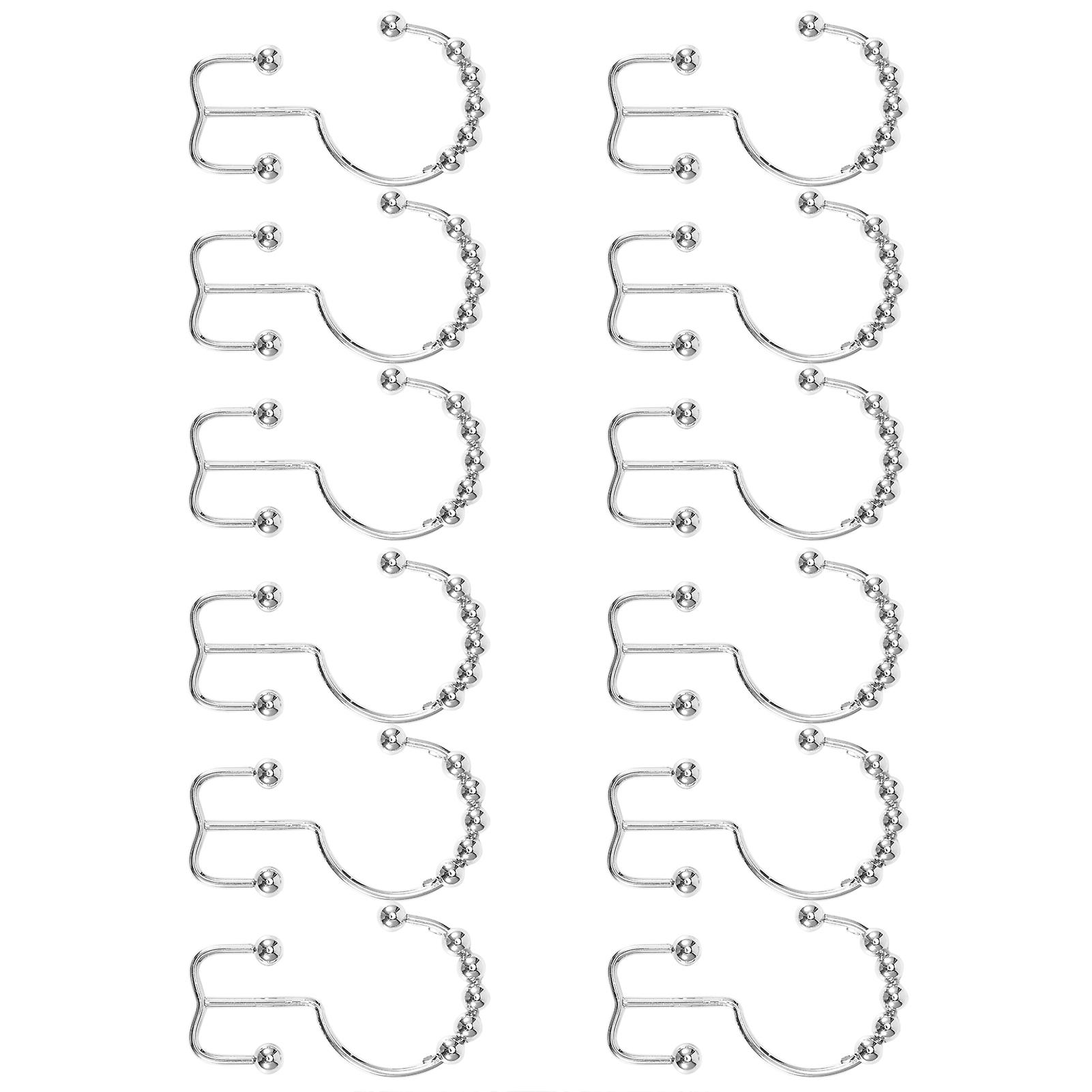 Multi-Purpose Hooks, Bathroom Shower Curtain Rings