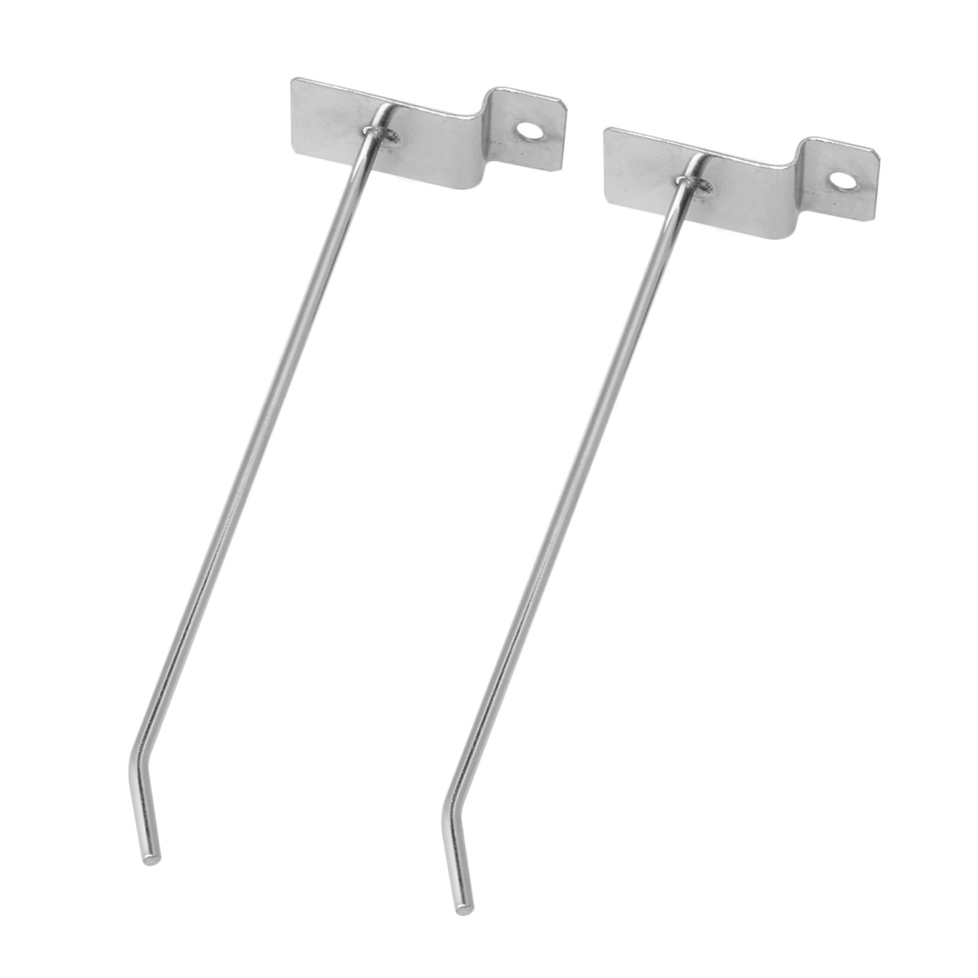 25 Pieces Single Hook Pin Arm Fitting Prong Hanger Shop Slatwall Display