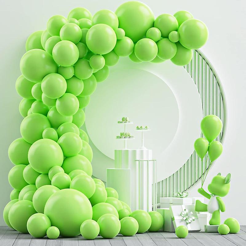 102Pcs Lime Green Latex Balloon Arch Garland Kit 18In 12In 10In 5In Balloons Baby Shower Decoration