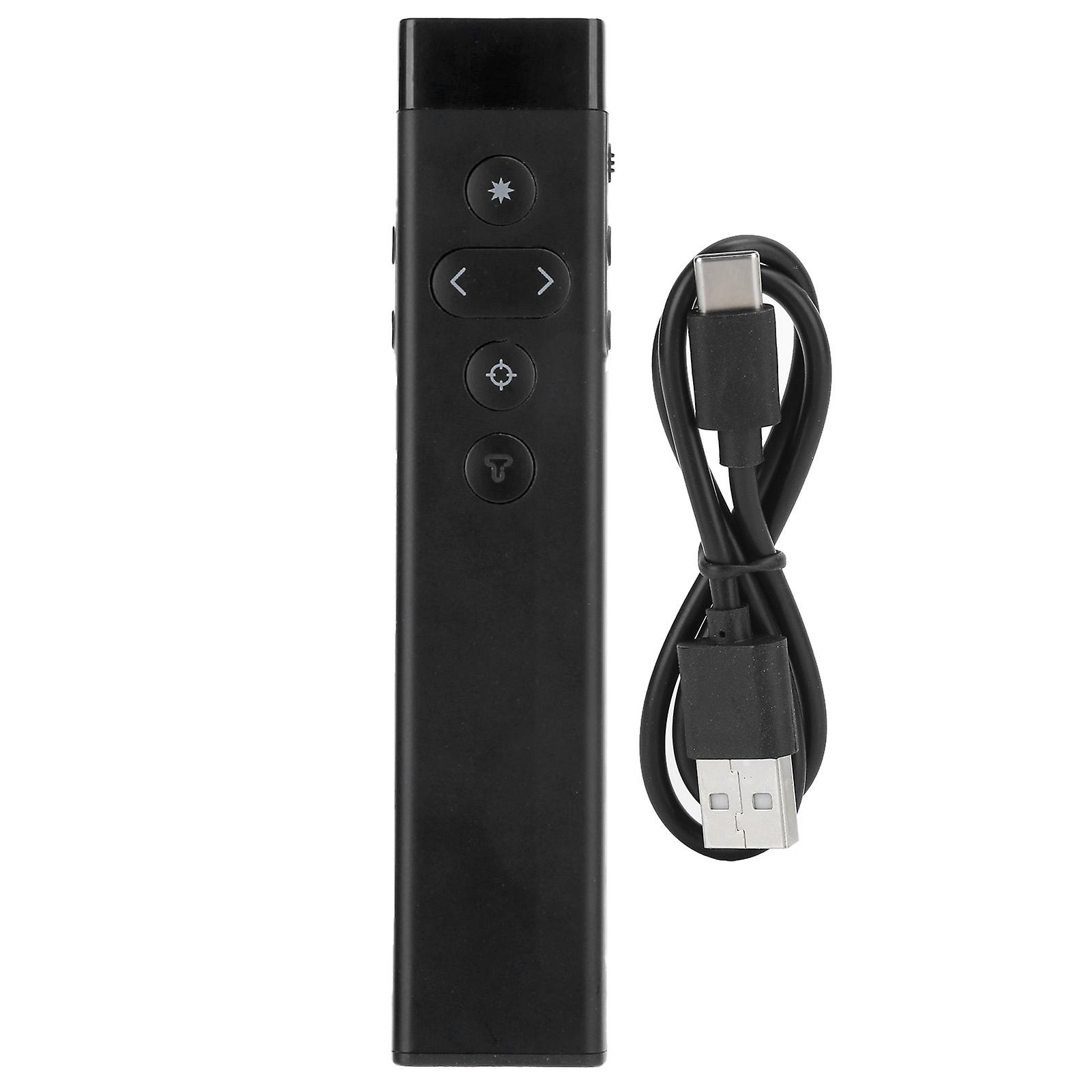 Wireless Presenter Laser PPT Page Turning Pen Voice Intelligent Remote Control 2.4G