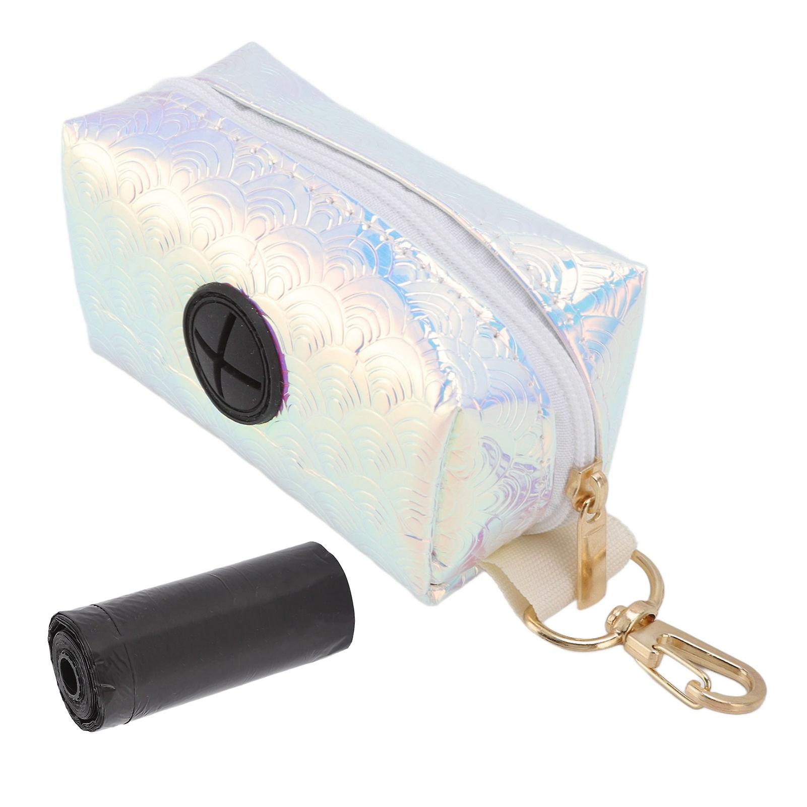 大容量の犬用うんちバッグディスペンサー、リード付き、うんち袋1ロール