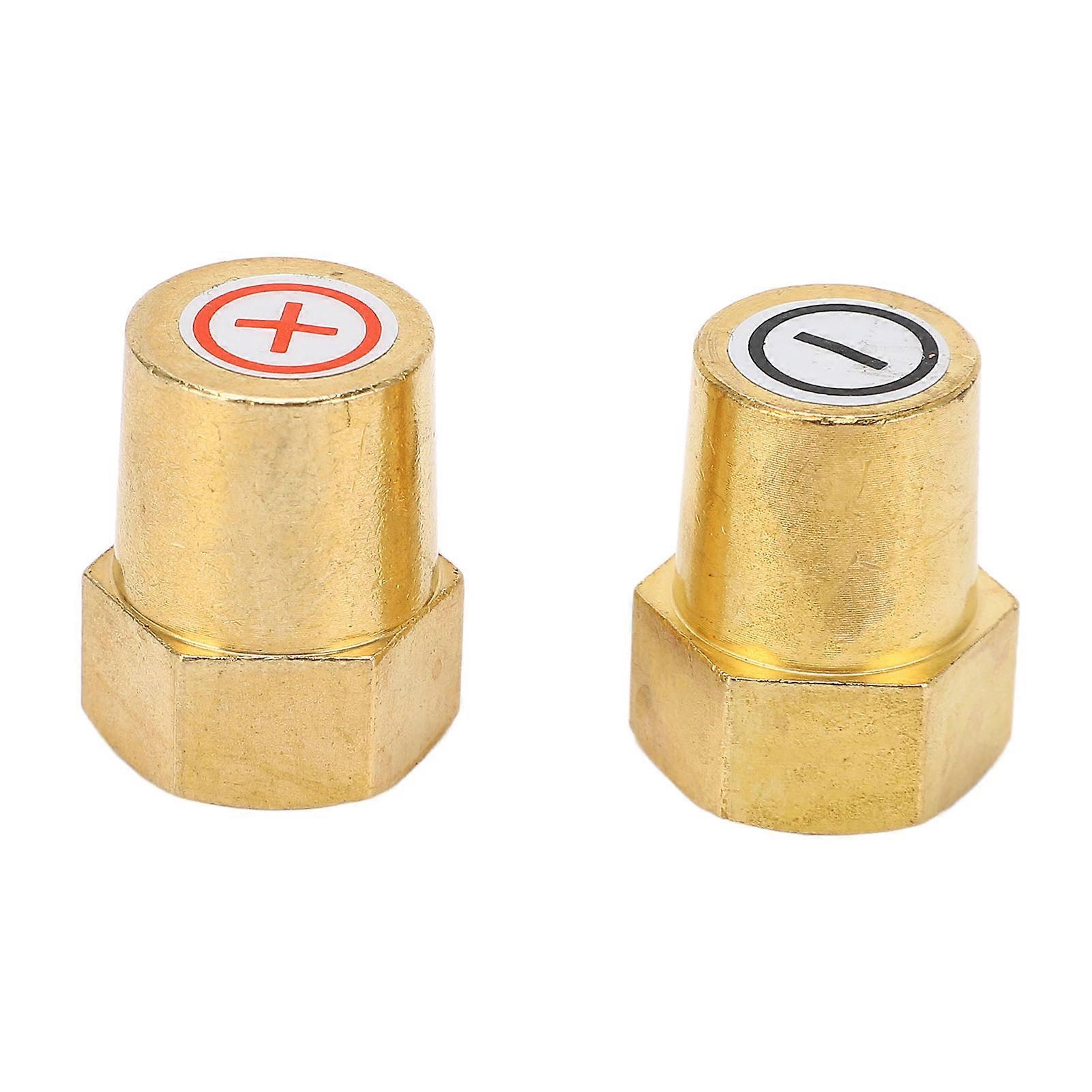 2Pcs Battery Terminal Post Connector Charging Binding Adapter Quick Release Disconnect Positive Negative Good Contact