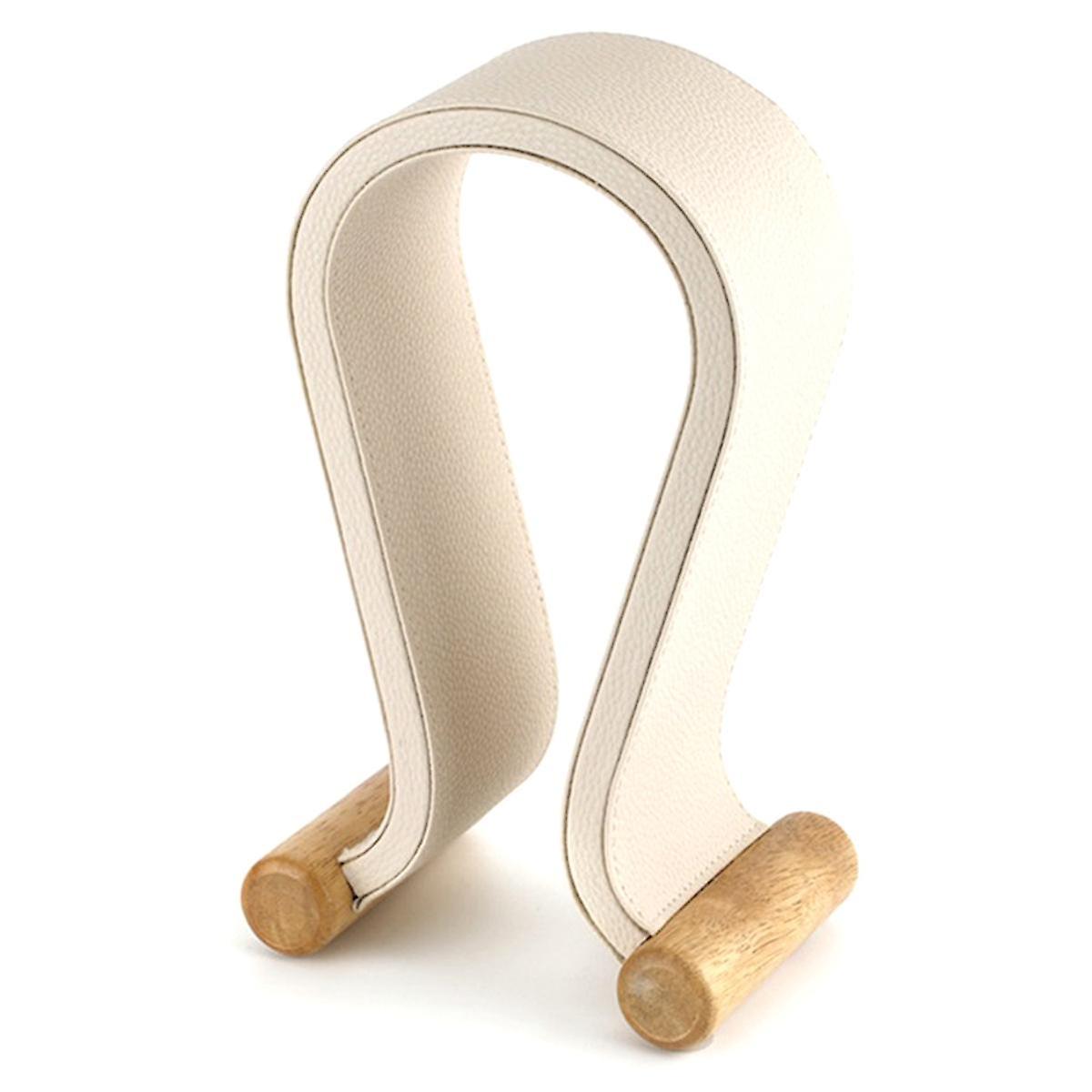 U Shape Leather Headphone Holder Tabletop Support Headset Display Stand for PC Gaming Earbuds Shelf