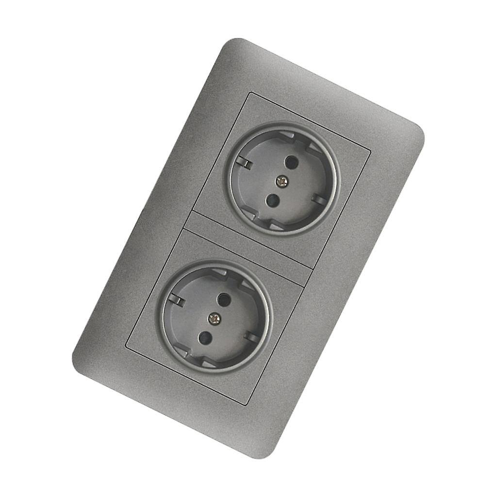 Plastic Wall Socket European Power Socket Dual Electrical Outlet Tools German Standard