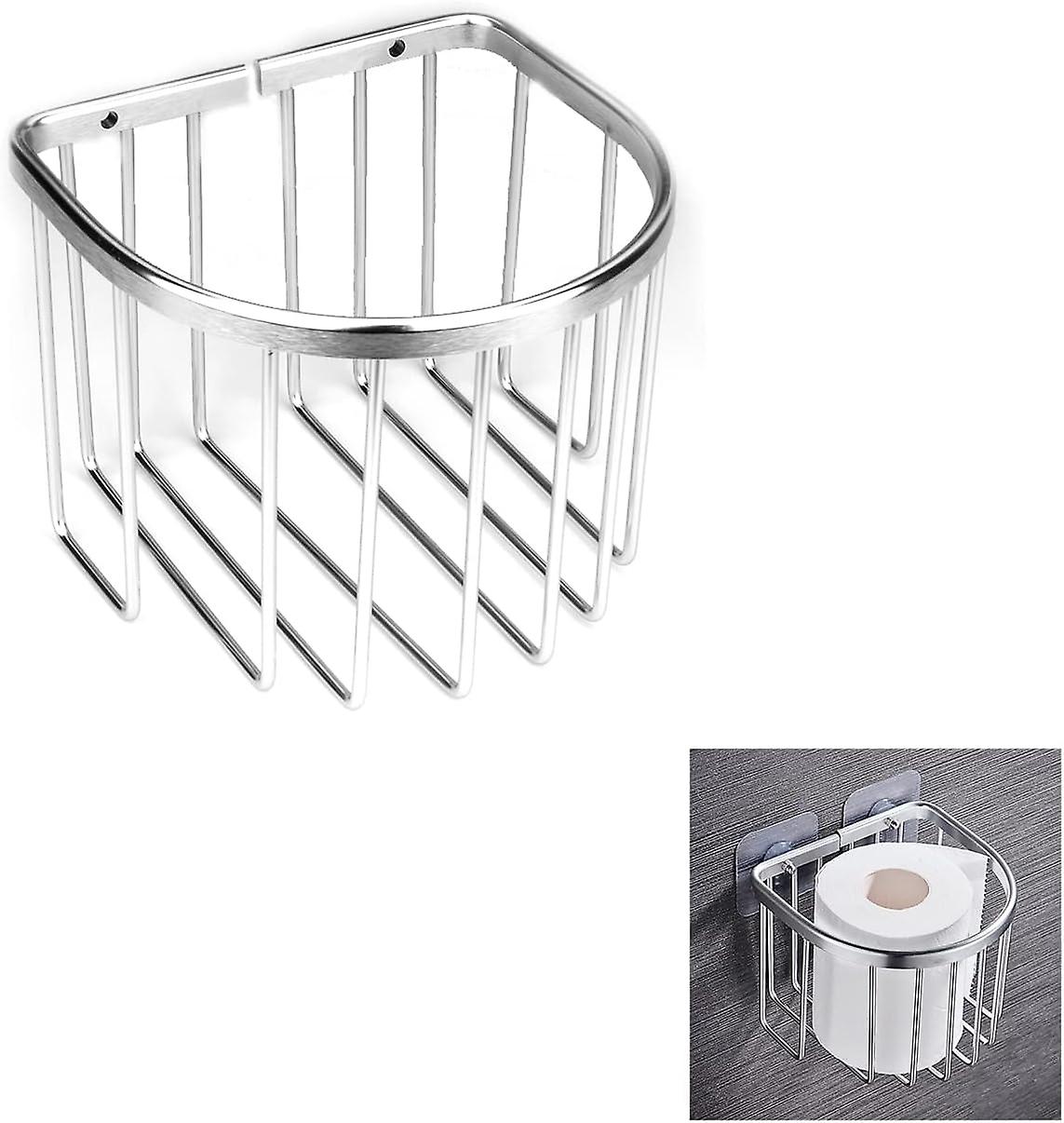 Bathroom Shelf - Drill-Free - 141113cm, (Silver Half-Circle) 1pc