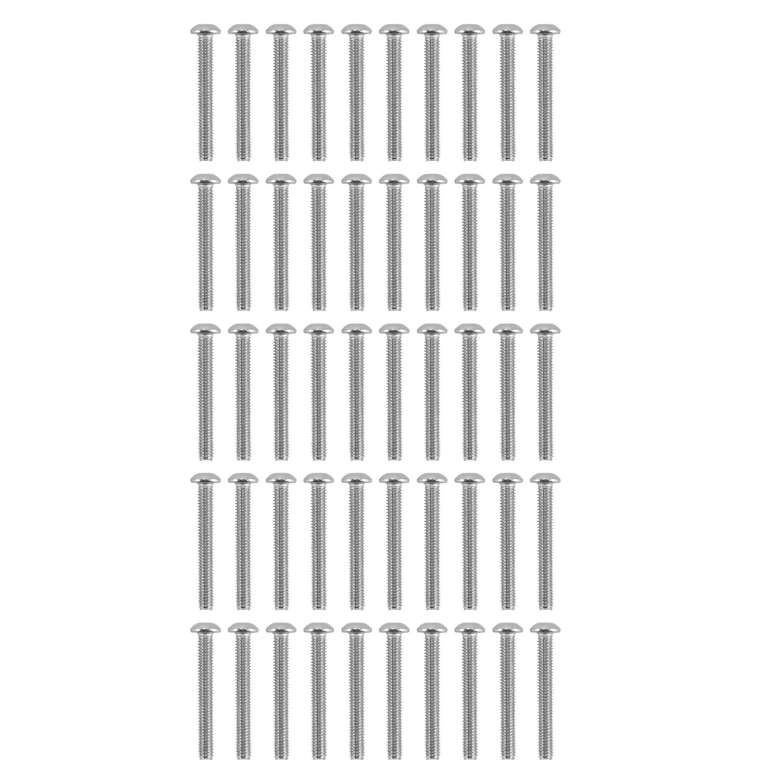 DTCY 50Pcs Button Head Socket Caps Screws Galvanized Steel M4 for Classified Instruments Electronics2802-0004-0030