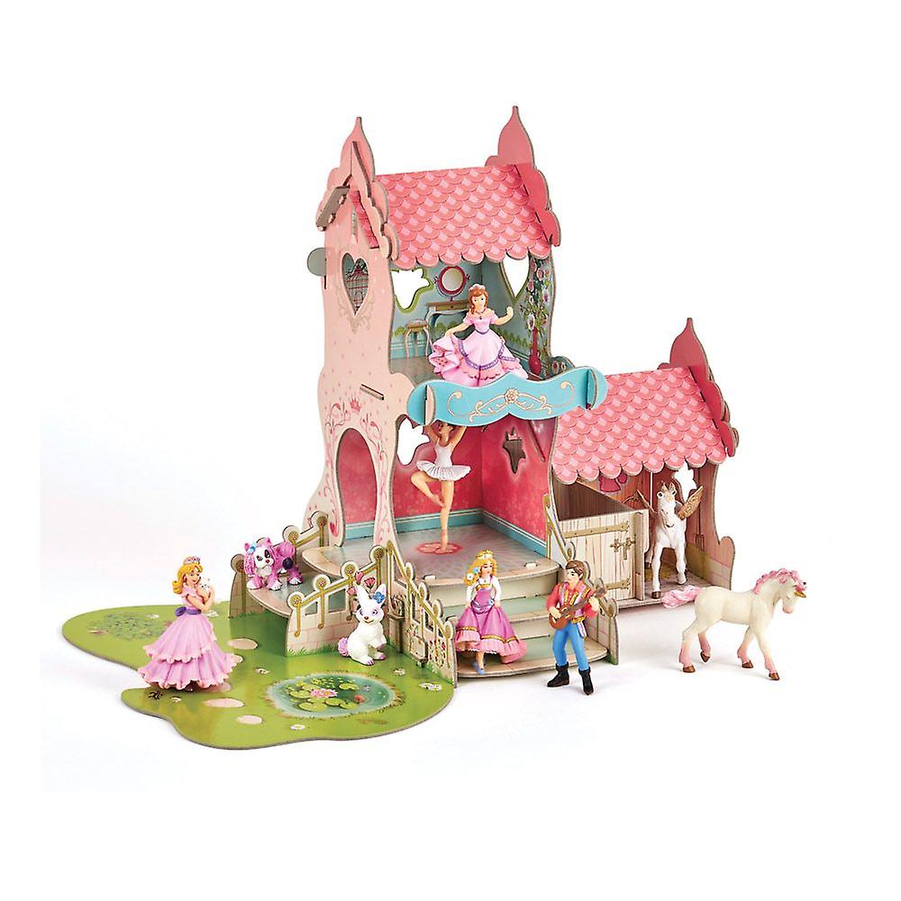 Papo the enchanted world princess castle toy playset, 3 years or above, multi-colour