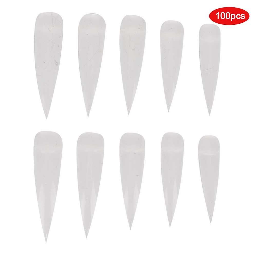 False Nail Tips, Pointed Tips, UV Gel Manicure