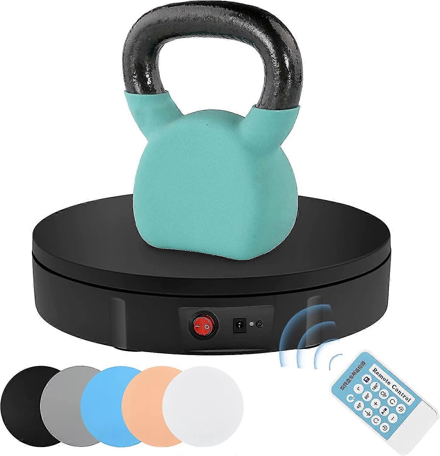 Electric Turntable, 100kg 30cm Electric 360 Degree Rotating Display Stand With Remote Speed Control