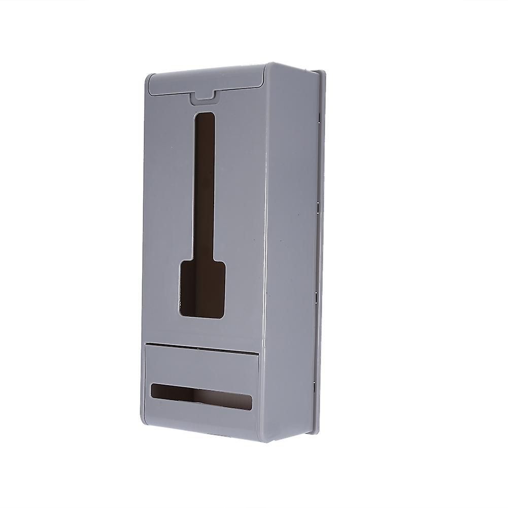 Kitchen Organizer Wall Hanging Garbage Bags Storage Box Container (Gray)