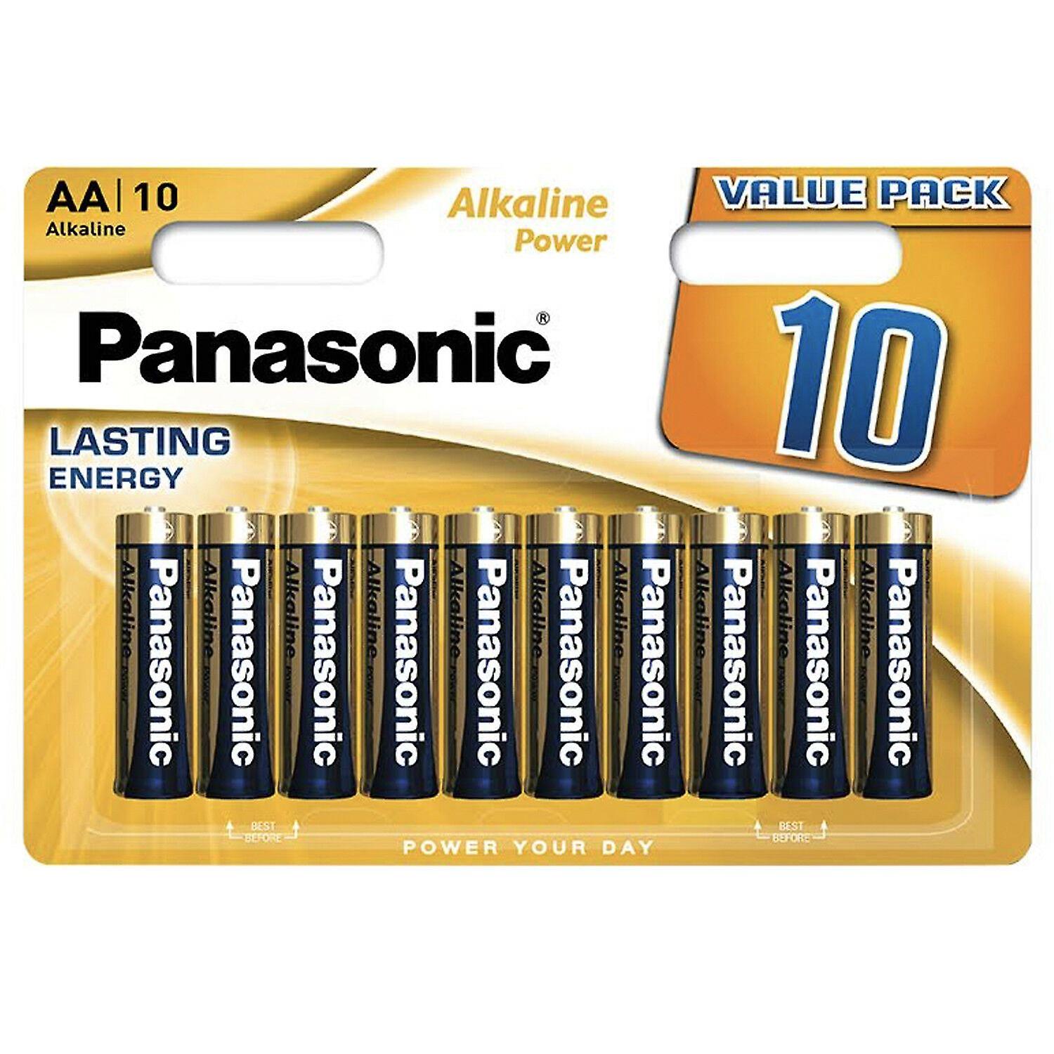 Panasonic Bronze Alkaline Multipacks Batteries - AA (10 Pack)