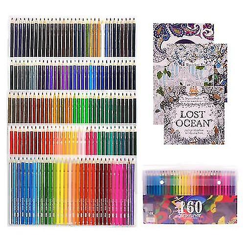 Pen & Pencil Sets Belita Amy 160 Color Professional Oil Paint Pencil Set School Drawing Sketch Art S N01776