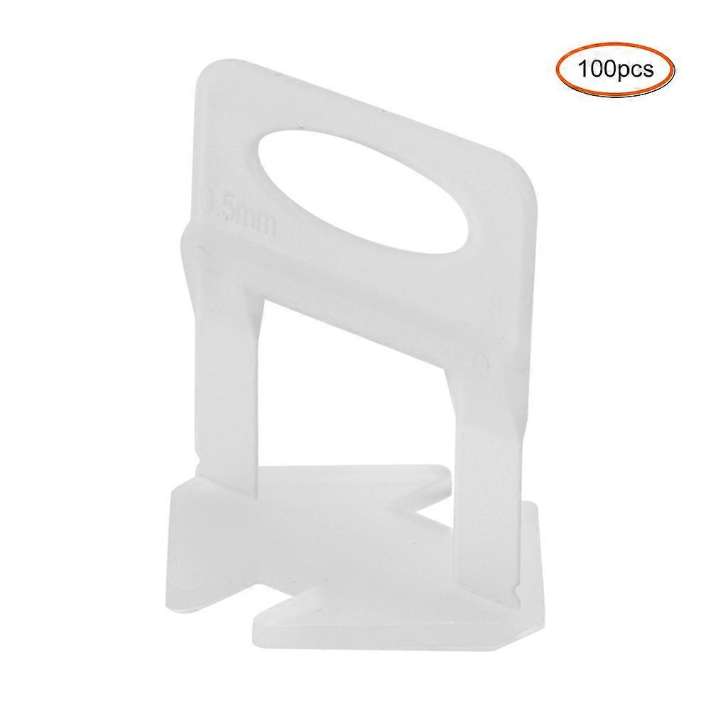 100Pcs 0.5mm Tile Leveler Base Clips Wall Tiling Flooring Horizontal Position Leveling