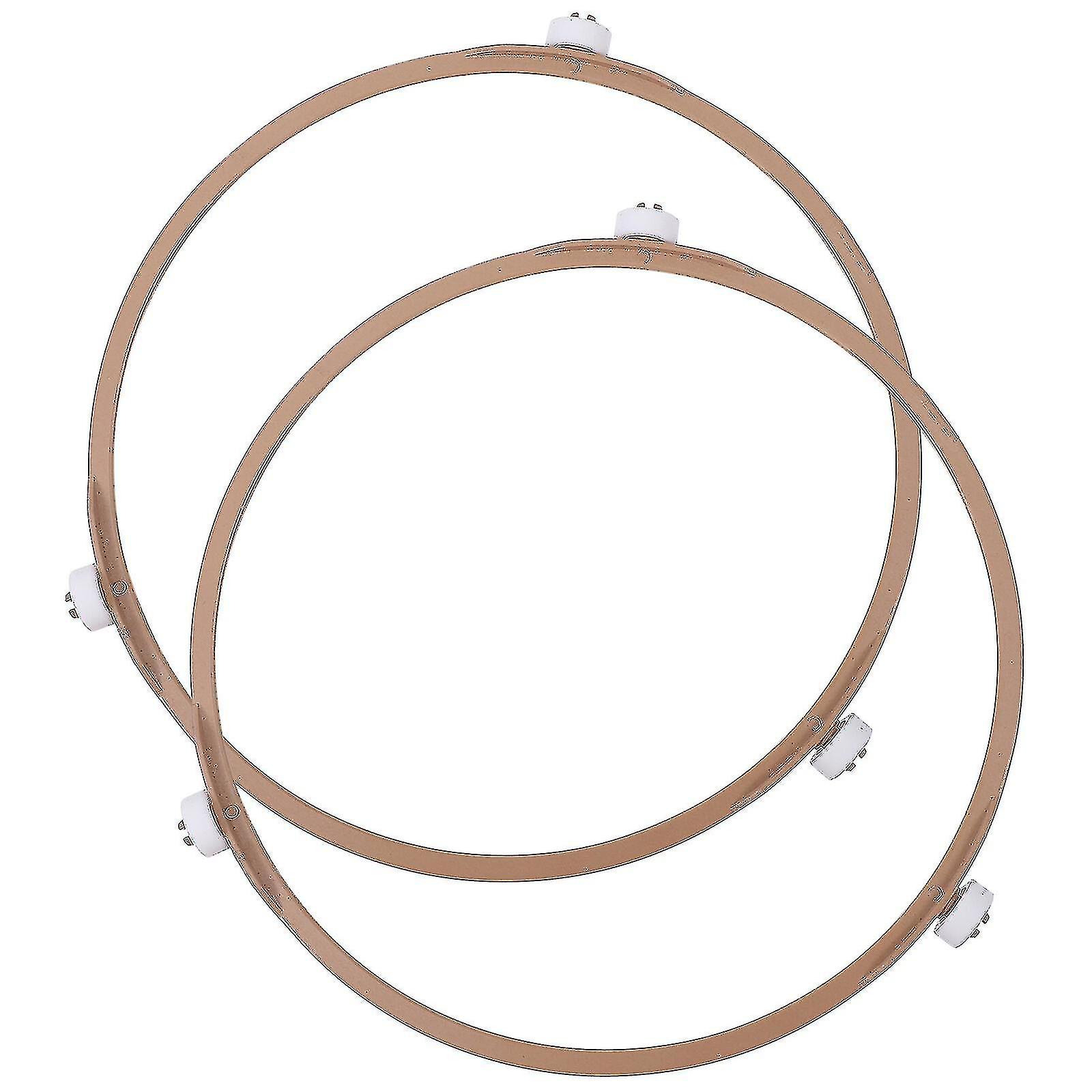 2pcs Microwave Turntable Rings Microwave Oven Tray Rotating Roller Support Rings