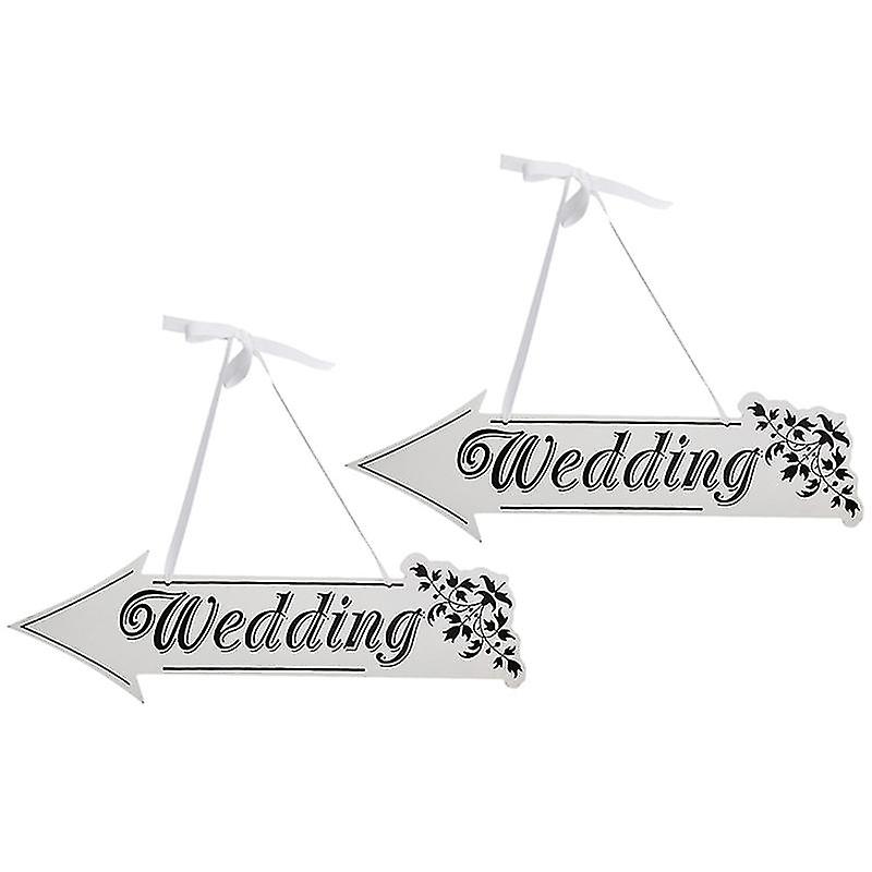 2pcs Wooden Hanging Sign