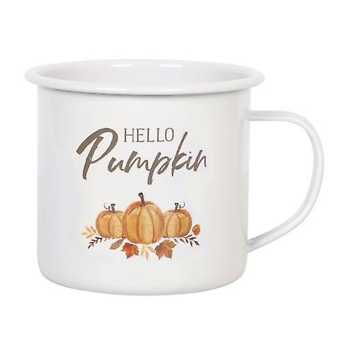 Something Different Hello Pumpkin Enamel Mug