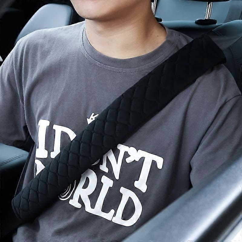 Car Safety Belt Long Shoulder Protector Short Plush Shoulder Protector Extended Solid Crystal Velvet Shoulder Protector Seat Shoulder Strap