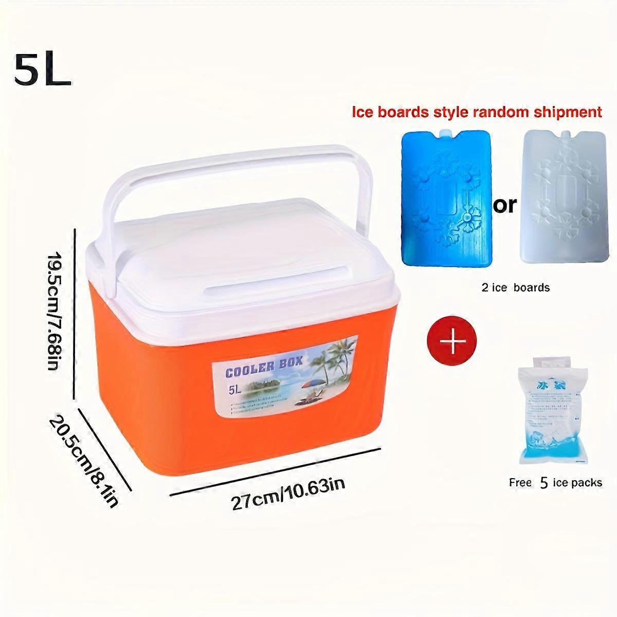 Storage Box, Fishing Household Fresh-keeping Box With Lid And Handle, Portable Insulation Bucket, Cooler Insulation Box, For Camping, Picnic And Beach