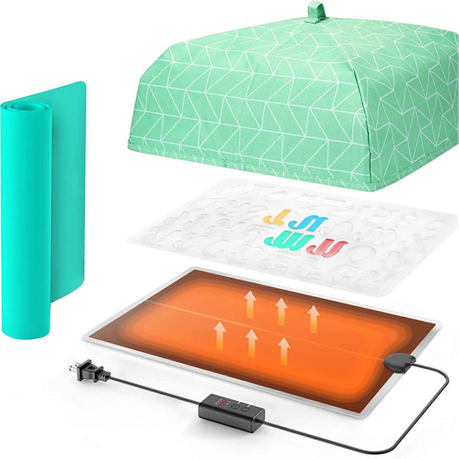 1 Set Resin Mold Heating Pad Resin Craft Curing Tool Equipment for Easy & Quick Drying Epoxy Resin Dryer with Time Adjustment for Epoxy Mold Resin Sup