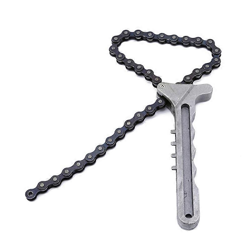 Adjustable Car Engine Oil Filter Chain Grip Wrench Spanner Remover Tools Plier