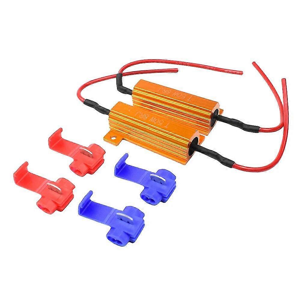 50w 12v Load Resistor 6ohm/8ohm Blink Flash Fix Load Resistor Turn Signal Light Decoder Led Light Mode Decoder Automobile Parts