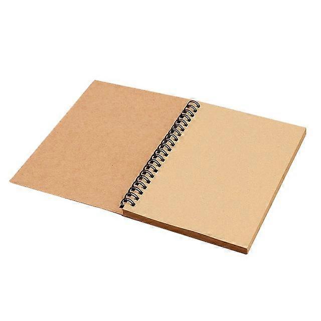 1PC Sketchbook Retro Spiral Coil Kraft Paper Notebook Sketch Painting Diary Drawing Painting Graffiti Office School Stat