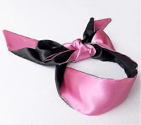 2pcs Satin Eye Mask Blindfold, Soft Satin Eye Mask Sleeping Eye Mask Two-color For Meditation Adults Couples Lovers