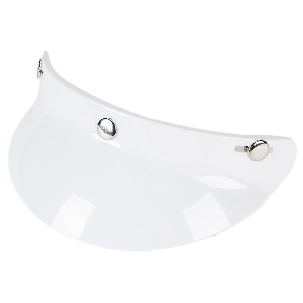 3-snap Helmet Bubble Visor Lens For 3/4 Retro Open Face Motorcycle Helmet