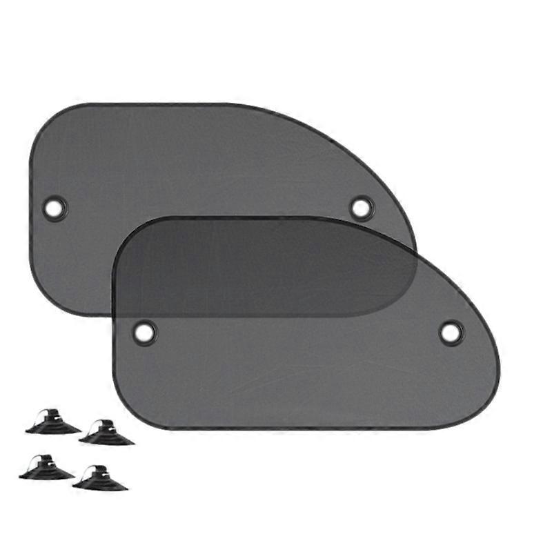 2Pcs Universal Size 25.59X14.96 Inch Car Shade for Side Window with Suction Cups for Baby Kids and