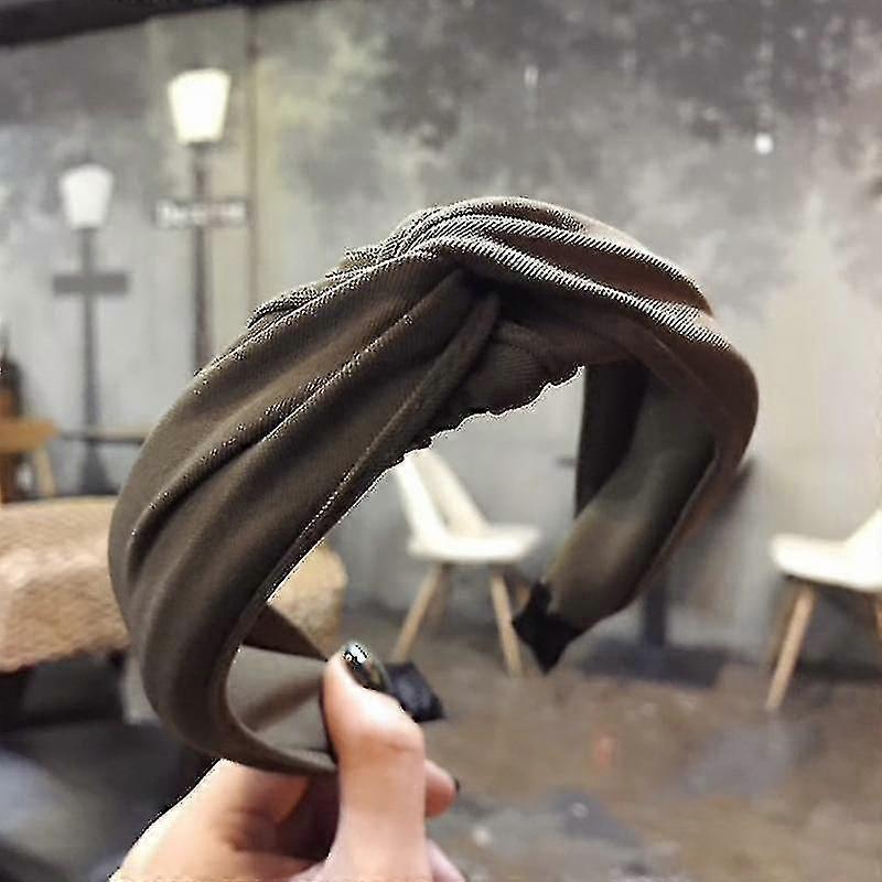 Fascia per capelli nodo superiore largo, fascia per capelli in tessuto per copricapo